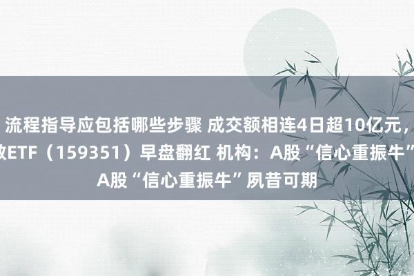 流程指导应包括哪些步骤 成交额相连4日超10亿元，A500指数ETF（159351）早盘翻红 机构：A股“信心重振牛”夙昔可期