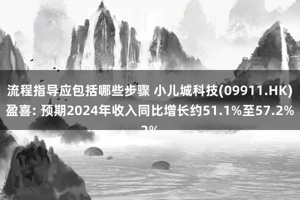 流程指导应包括哪些步骤 小儿城科技(09911.HK)盈喜: 预期2024年收入同比增长约51.1%至57.2%